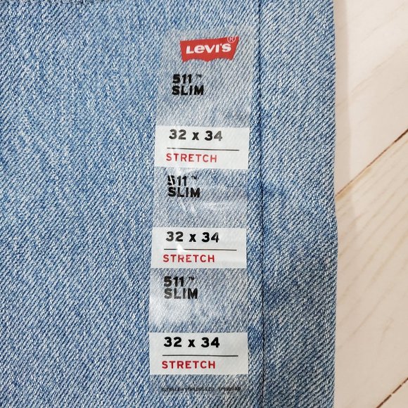 Levi's Men's 511 Slim Distressed Jeans 32W x 34 L - Picture 6 of 8